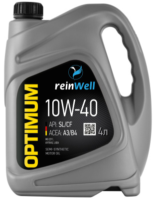 4958 ReinWell Моторное масло 10W-40 A3/B4 (4л)