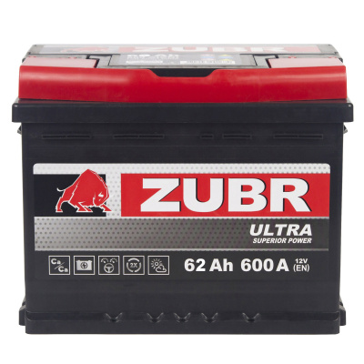 62 Ah Zubr Ultra New R+ (низкий)