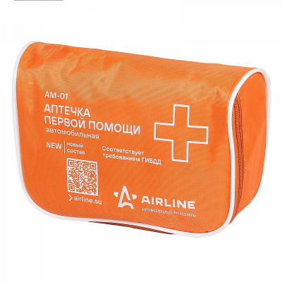 AIRLINE Аптечка автомобильная в текстильном футляре AM-01