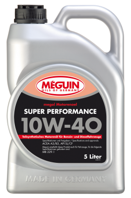 Полусинтетическое моторное масло Megol Motorenoel Super Performance 10W-40