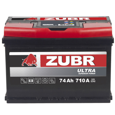 74 Ah Zubr Ultra New L+ (низкий)