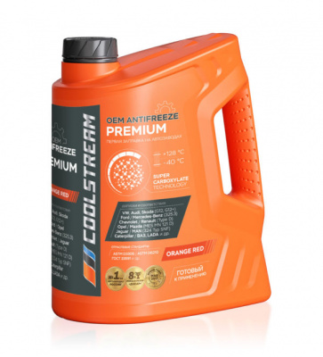 Антифриз CoolStream Premium 40 Orange 5кг