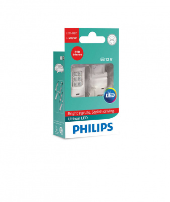 PHILIPS 11066ULRX2 Лампа светодиодная W21/5 LED ULR 12V X2