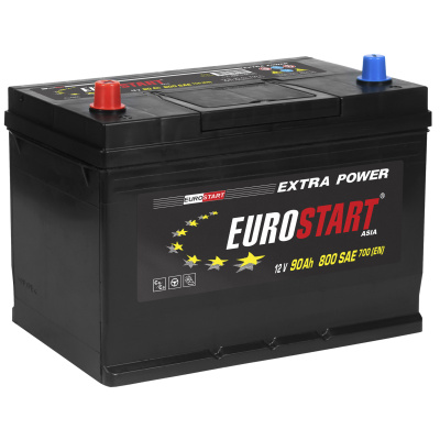 90Ah EUROSTART Asia L+  (нижний борт)