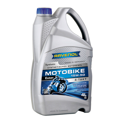 Моторное масло RAVENOL Motobike 4-T Ester 15W-50