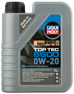 Синтетическое моторное масло Top Tec 6600 0W-20
