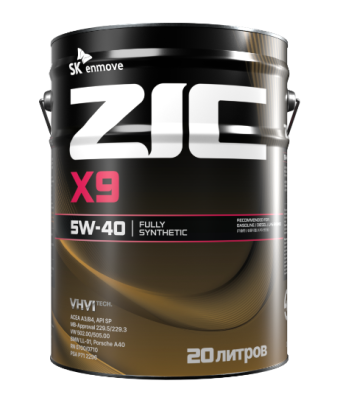 ZIC X9 5W-40 20л