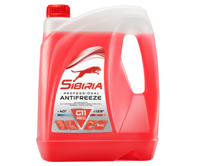 Антифриз SIBIRIA ОЖ-40 G11 красный 5кг