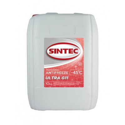 Антифриз Sintec ULTRA (красный) G11 10кг (снят с производства)