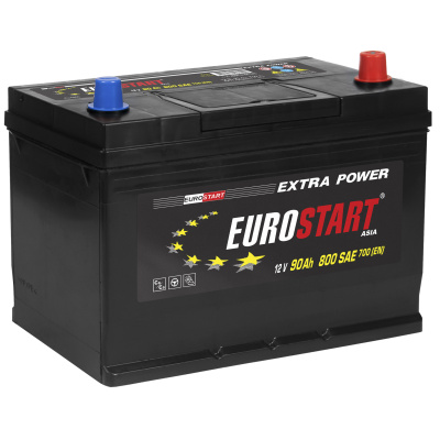 90Ah EUROSTART Asia R+  (нижний борт)