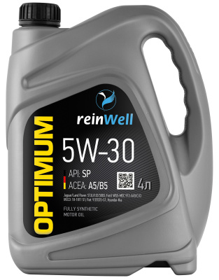 4953 ReinWell Моторное масло 5W-30 API SP, ACEA A5/B5 (4л)