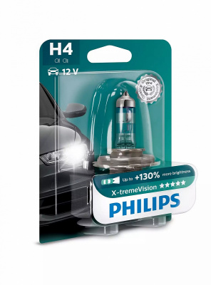Philips12342XV+B1 Лампа 12V H4 60/55W X-treme Power