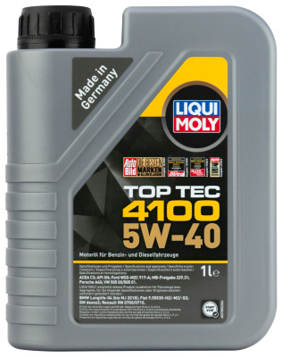 Синтетическое моторное масло Top Tec 4100 5W-40