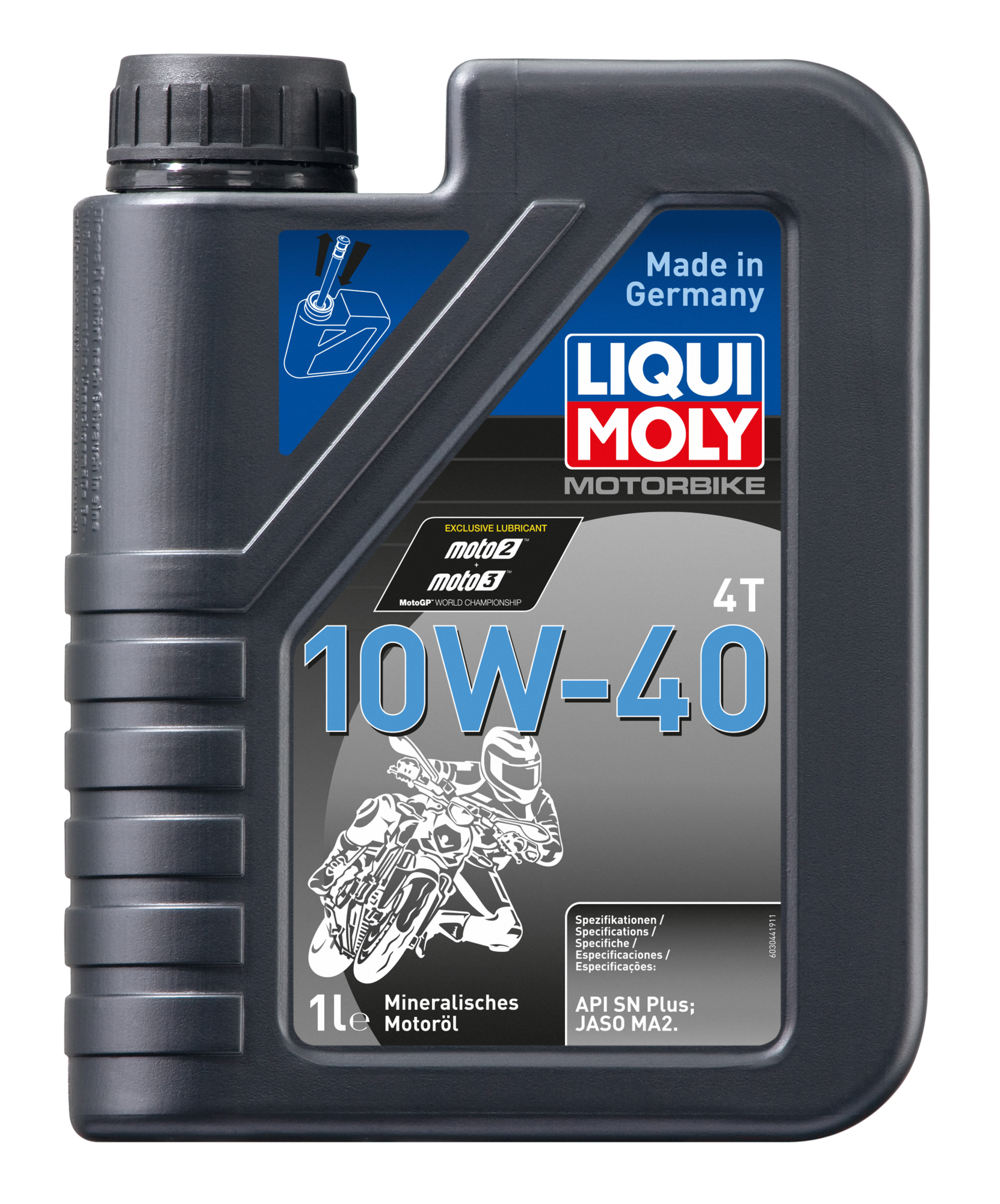 Liqui MolyMotorbike 4T 10W-40 SN Plus MA2 1л