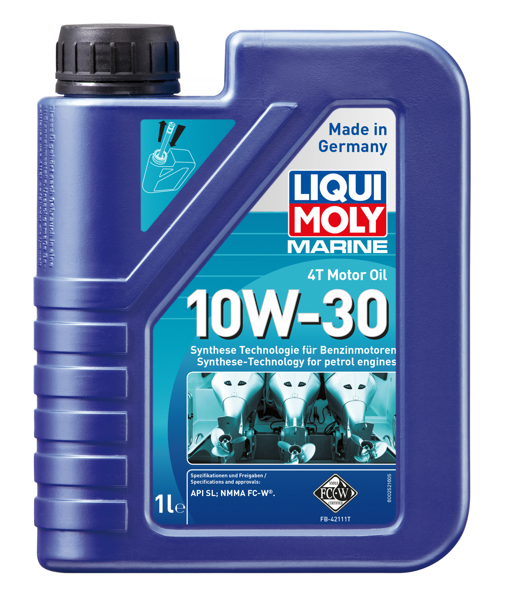 Синтетическое моторное масло для лодок Marine 4T Motor Oil 10W-30