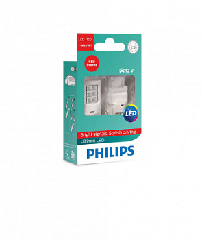 PHILIPS 11066ULRX2 Лампа светодиодная W21/5 LED ULR 12V X2
