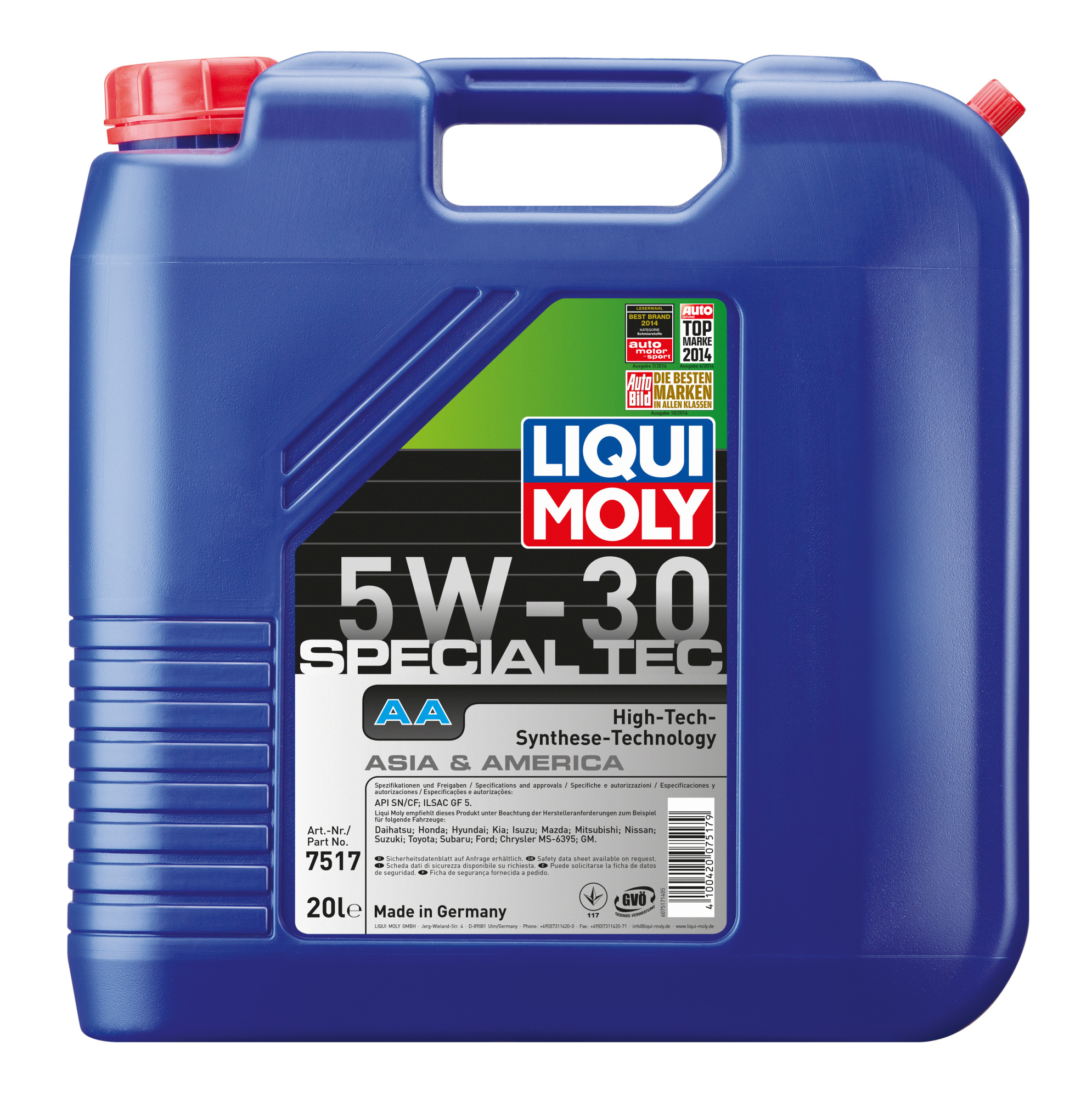 Liqui Moly Special Tec AA 5W-30 SP 20л