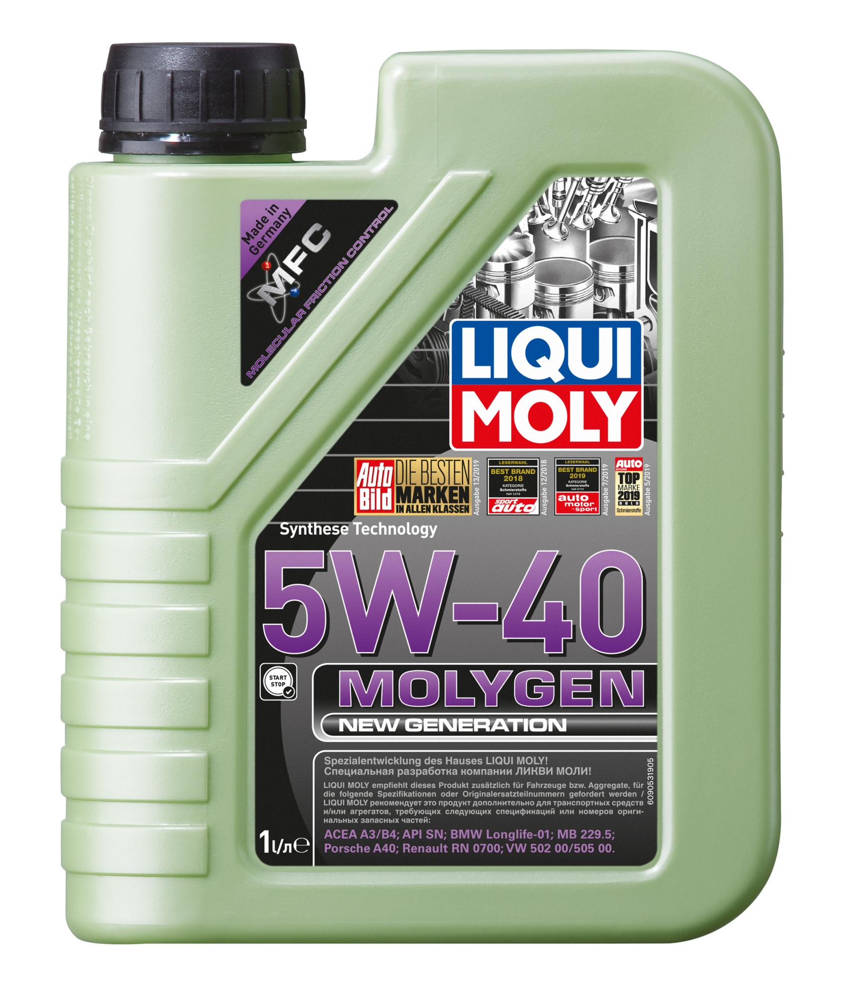 LIQUI MOLY Molygen New Generation 5w40 (1л) 9053