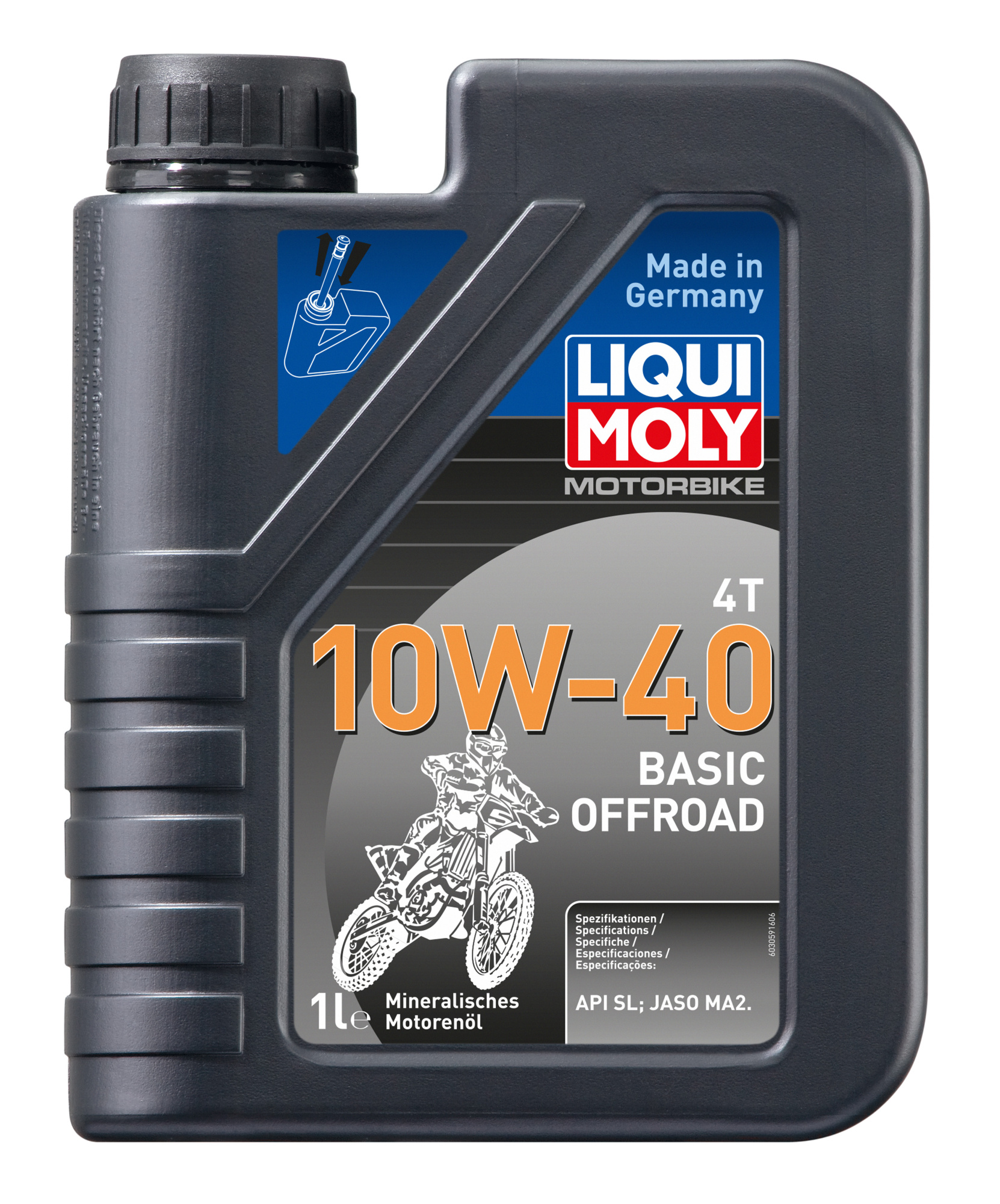 Liqui MolyMotorbike 4T Basic Offroad 10W-40 SL MA2 1л