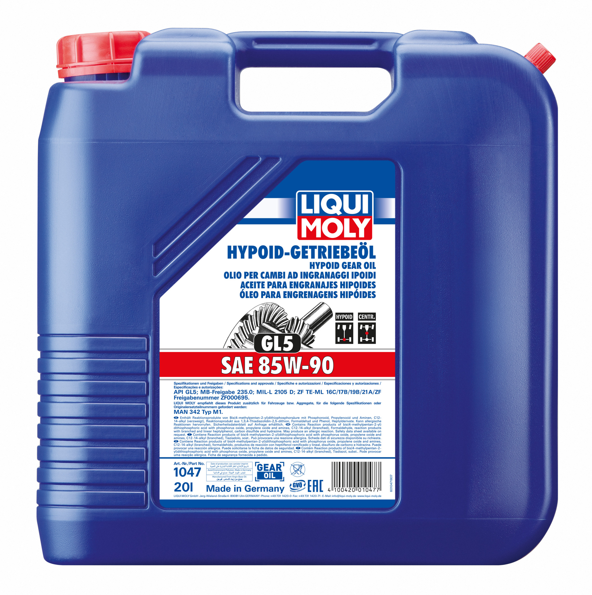 Минеральное трансмиссионное масло Hypoid-Getriebeoil 85W-90