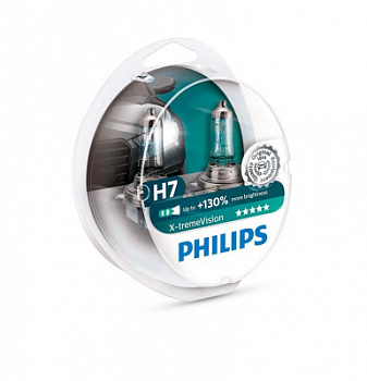 12972XV+S2 Philips X-treme Vision +130% H7 3700K 55W 2 шт