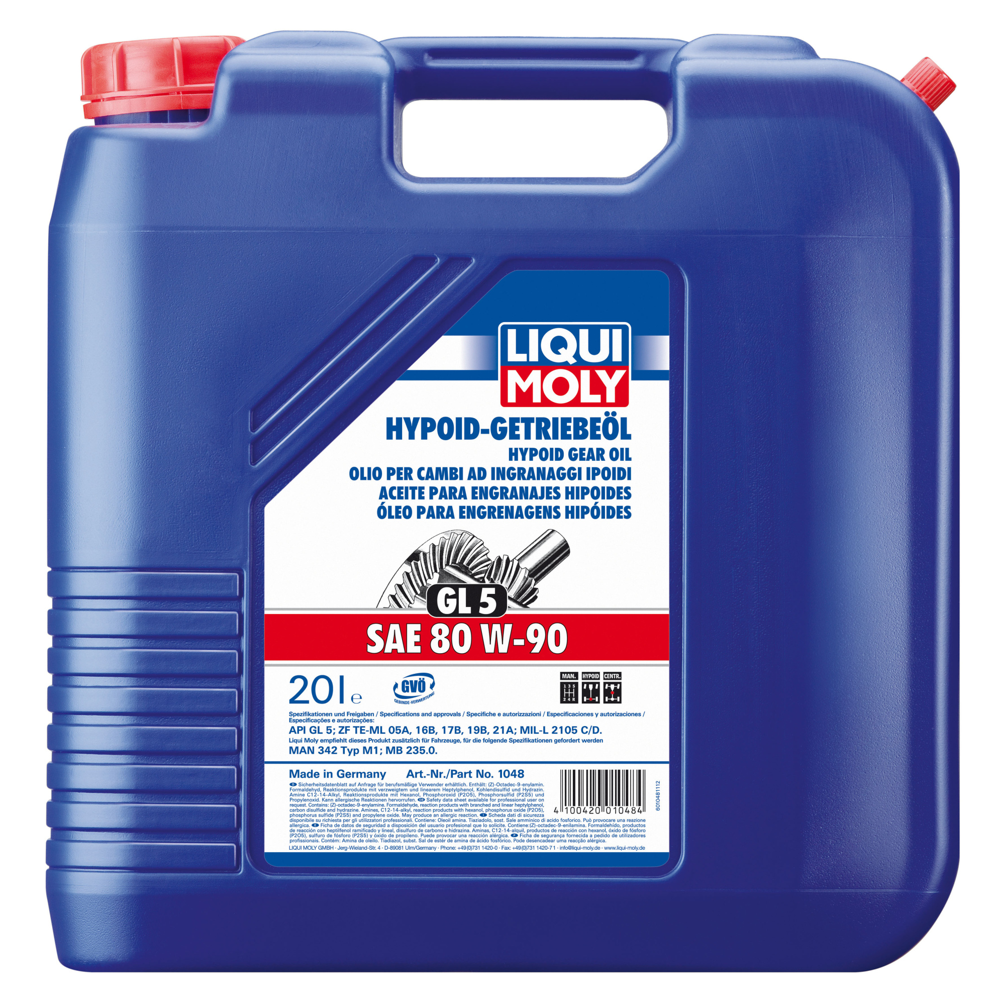 Liqui Moly Hypoid-Getrieb 80W-90 20л